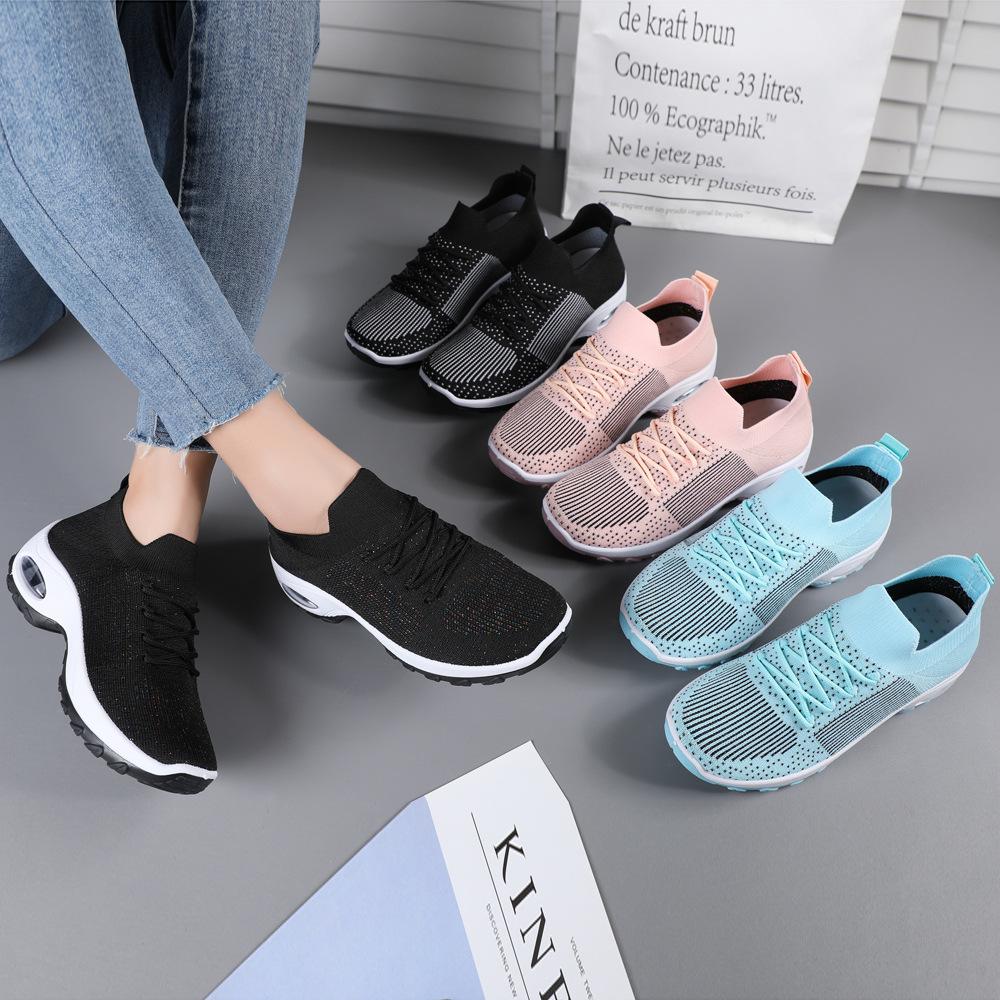 Damen-Freizeitschuhe für Frühling und Sommer, neue Mesh-Mode, vielseitige rutschfeste Sportschuhe