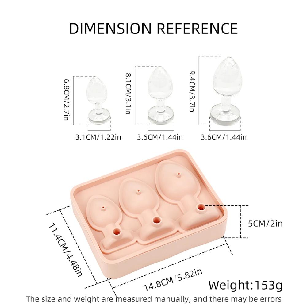 Nové Dospělé Žertovné Formičky na Ledové Kostky Zábavné Tvary Novinka Silikonové Formičky na Ledové Kostky pro Chlazení Ledu Whiskey Koktejly Džus Nápoj