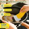 4-Pack Silicone Kitchen Scrapers – Multi-Purpose Cleaning Tools for Pots, Pans, Bowls & Non-Stick Cookware