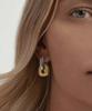 18K Gold-Plated Irregular Geometric Earrings with Retained Gold Color