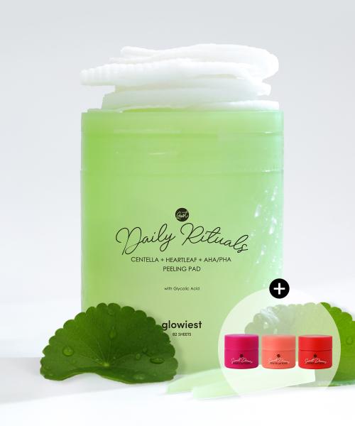 Gloist Daily Rituals Centella + Houttuynia Cordata + AHA/PHA Peeling Pads (+ Mini Lip Mask) NONE