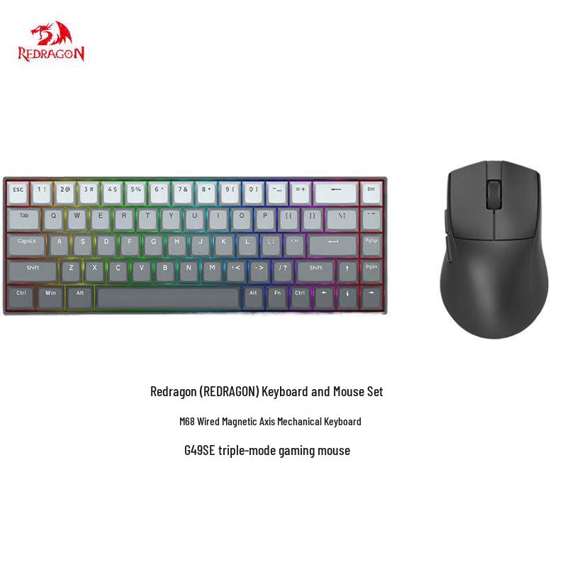 Redragon Magnetic Switch Mechanical Keyboard & G49 SE Gaming Mouse Combo