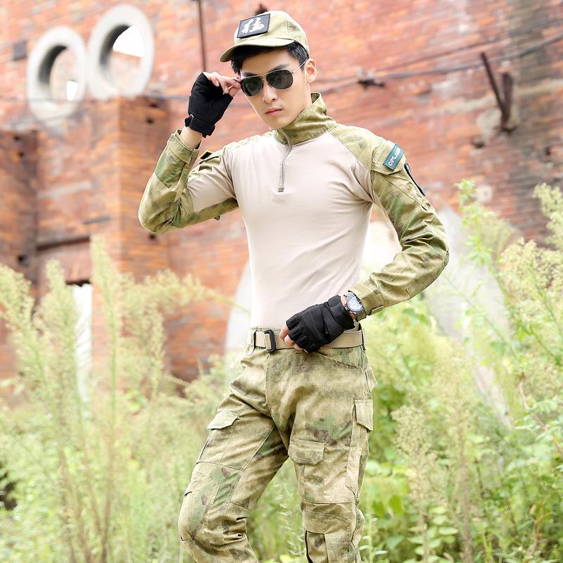 Tactical Python Pattern Camouflage Training Suit - Slim Fit, Wear-Resistant Outdoor Uniform