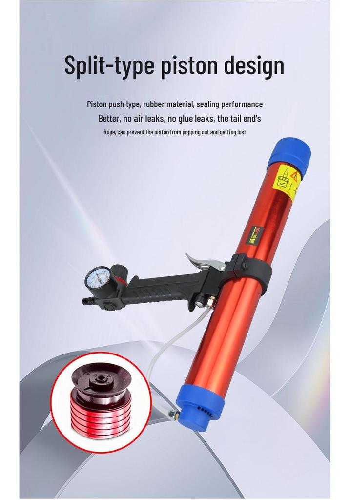 Gaobao 600ml Pneumatic Caulking Gun: Speed Control Grout & Silicone Applicator for Doors and Windows