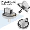 L8RE 5 Pieces Universal Knobs Oven Stove Knob Assembly Easy to Install Durable Metal Material for W10284885 Model