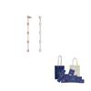 Swarovski Rose Gold Tone Plated Earrings Womens Rose Gold