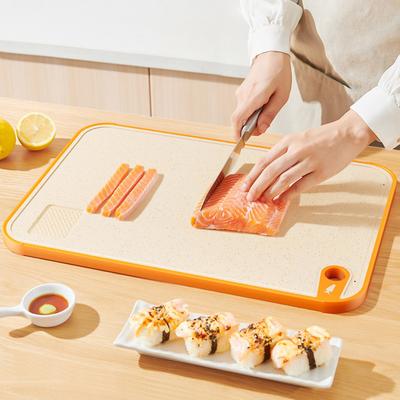 Double-Sided Cutting Board Antibacterial Anti-Mold Household Cutting Board Kitchen Fruit Knife Occupancy Board Wheat Case Board