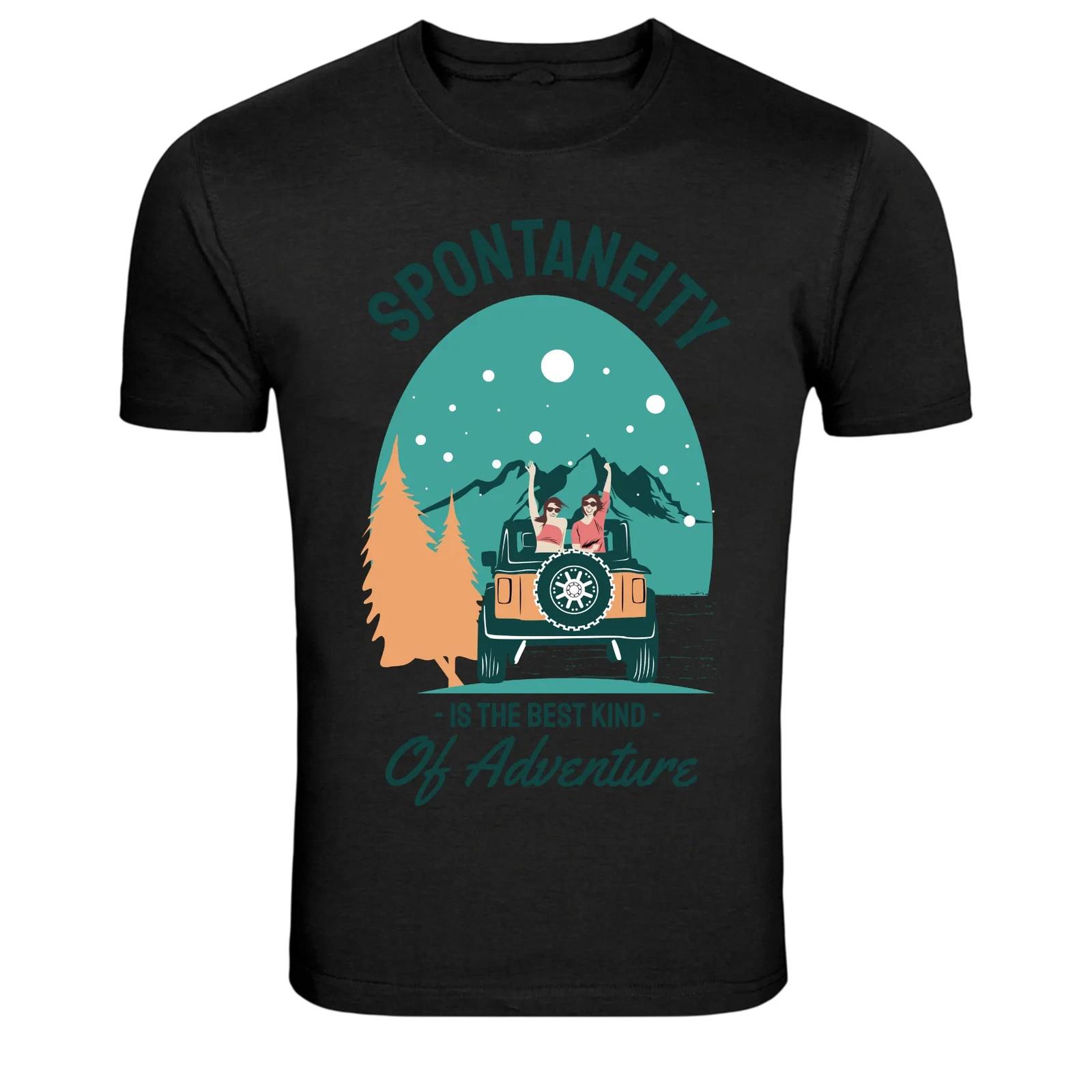 Spontaneity Is The Best Kind Of Adventure Road Trip T-Shirt XXL