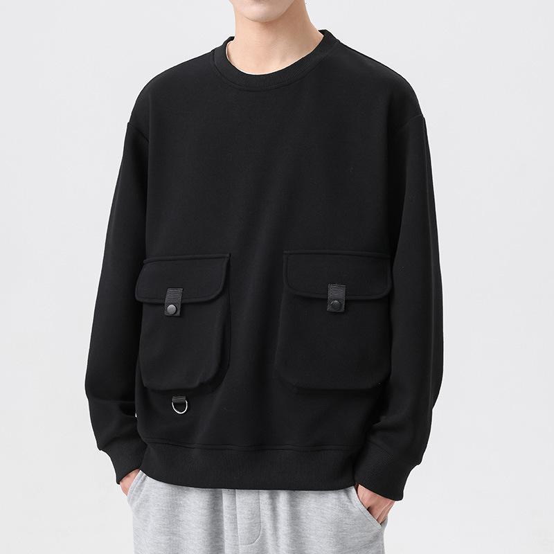 

Осенняя новая мужская толстовка с капюшоном, повседневная модная тенденция, удобная футболка с длинными рукавами для молодых студентов, весенне-осенняя одежда 4XL