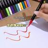 48Color Professional Art Use ual-Tip Acrylic Pens Markers,Dual-Tip Fine and Brush Tip Pens,Suitable for Stone, Wood, Calligraphy