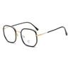 Retro Plain Face Pure Wind Gold Square Frame Glasses Men's and Women's Myopia Anti-blue Anti-radiation Flat Light Mirro