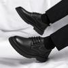 Fashion Casual Men's Leather Shoes Trendy  Quality Outdoor Fashion Party Daily Office and Business High Quality Black Shoes