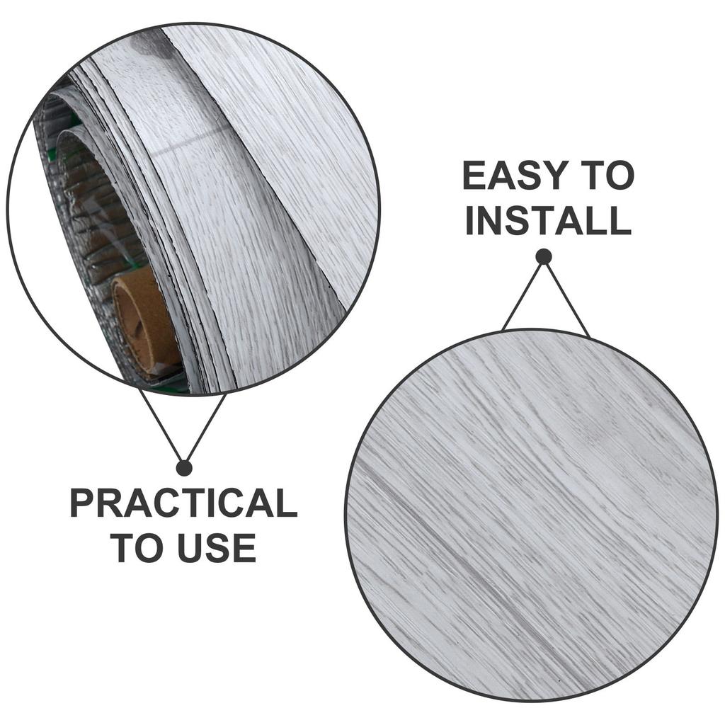 Peel and Stick PVC Flooring Roll Self Adhesive Floor Tiles for Renovation Projects Residential and Commercial Use Elegant Wood