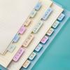 4 Sheets A5/B5 Binder Color PET Translucent Index Sticker Student Notebook Sort Label Index Tabs Book Marker Writable Sticky Notes