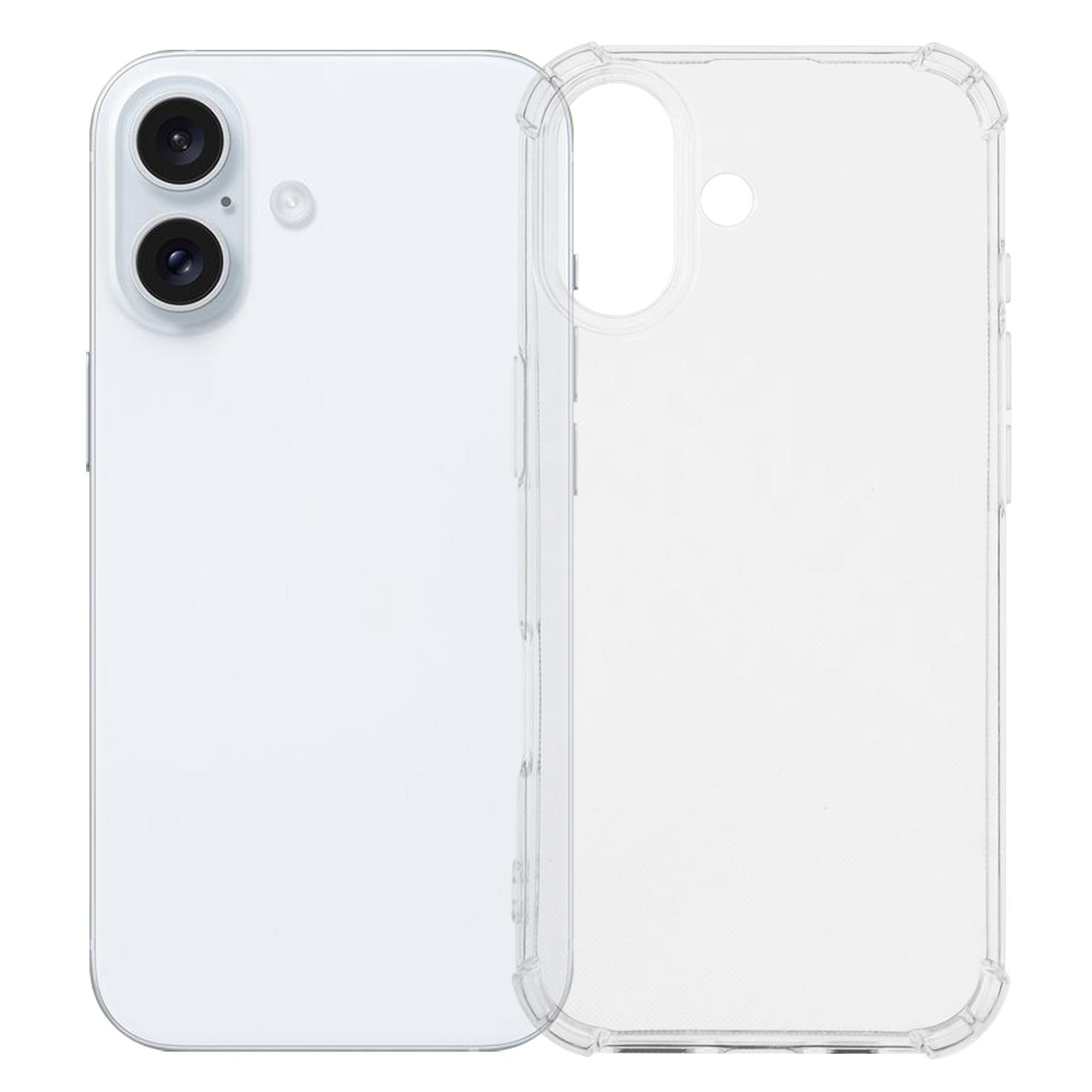 

For iPhone 17 Phone Case Reinforced Four Corner Anti-Drop Clear TPU Cover A