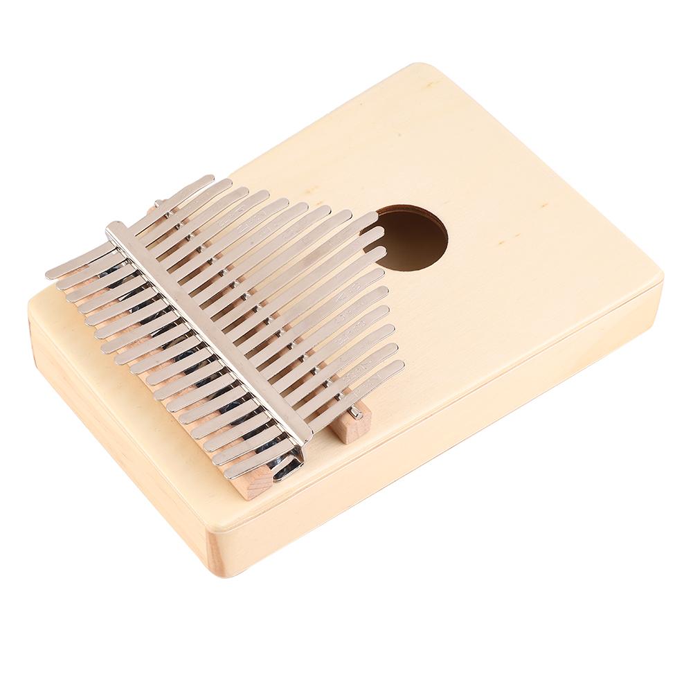 

Pine Wood Kalimba 17 Keys Thumb Finger Piano Musical Instrument Set Portable