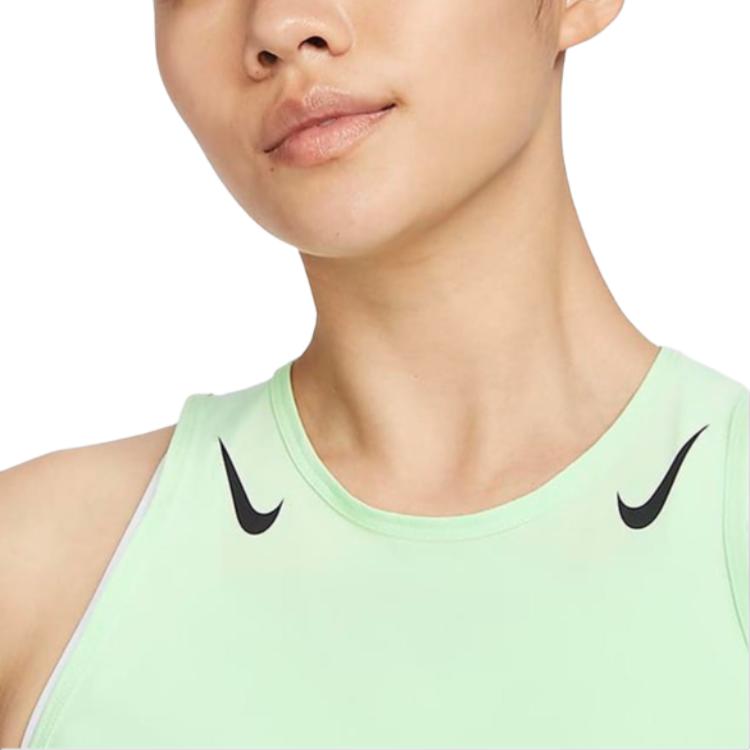 Nike Gilet Sportivo Casual Senza Maniche da Donna Top Verde Vapore Nero FN2714-376