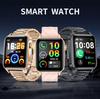 Smartwatch mit Bluetooth-Anrufen, wasserdicht, Schrittzähler, Herzfrequenz, Blutsauerstoff und Schlafüberwachung.