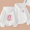 Girls Boy Leisure Sweatshirt Coat Children's Pretty Girl Pink Gift Charming Unicorn Cardigan Hoodies Kawaii Zipper Style