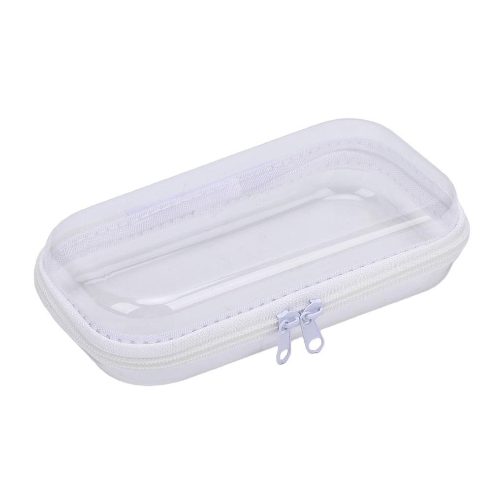3 Stück PVC-Reißverschluss-Aufbewahrungsbeutel Hartschalen-Reiseorganizer-Set Groß Mittel Klein Transparent für Snacks Kosmetik