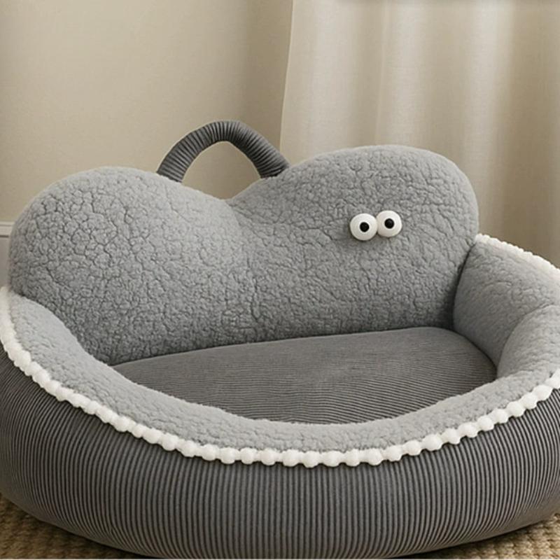

the pet is cold-proof, and the love nest sofa is removable and washable. The cat nest is thickened and soft in winter, and the skin-friendly sleeping S