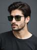 New Men's Metal Sunglasses - Fashionable Outdoor Casual EyewearUv Protection, Suitable For Driving And Fishing 5133