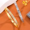 Exquisite Openable Star Bangle with Single Row Pave Diamonds - Trendy, Luxurious Statement Jewelry
