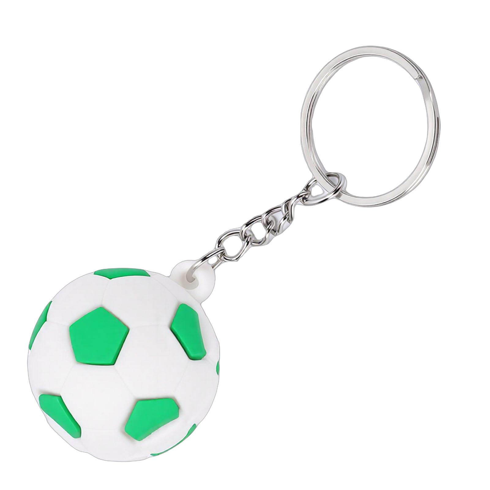 

Soccer Keychain PVC Iron Lightweight Foot Keyring for Backpack Sport Theme Eye Catching