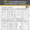 ADHD Cleaning Planner, Weekly and Monthly Organizing Planner with Cleaning Schedule and Checklist for Adults, Women for Household, Home, Kitchen,
