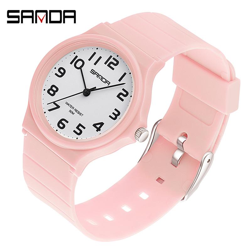 Sanda Trendy Student Watch: Simple, Casual, Versatile, Fresh Style