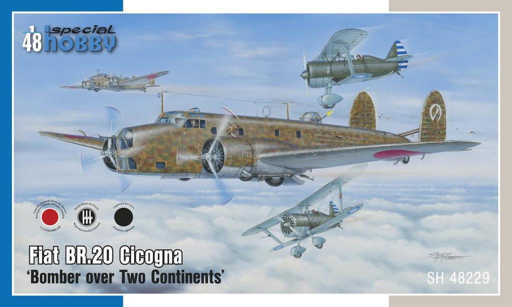 Special Hobby Italian Fiat Cicogna Heavy Bomber Plastic Model SH48229 1/48 Br.20 Twin-engine bomber/I-type (Airplane)