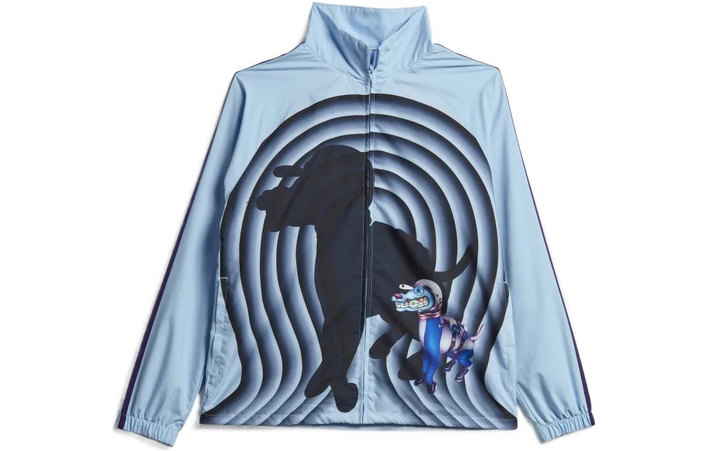 Adidas Originals Kerwin Frost Collection Jackets Men s Pink Blue Stand Collar Moderate Other H59928 XS
