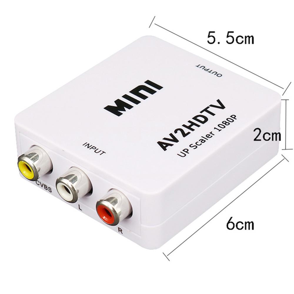 1080P AV to HDMI Video Converter for RCA Devices & Game Consoles