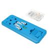 86pcs Picture Hanging Tool with Level Serrated Hook Picture Hanger Line Nails Wall Hook Frame Positioning Tool Blue