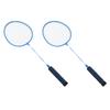 Set Racchette da Badminton Racchette da Badminton in Lega di Ferro e Nylon Separate per Sportivi Adulti Blu