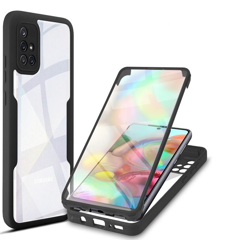 360 Full Cover Case For Samsung Galaxy A71 A72 A73 Screen Protection Double-Sided Transparent Phone Cover For Samsung A71 4G