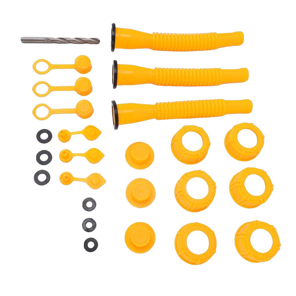 Gas Can Replacement Kit 3 Sets Gas Can Nozzle Replacement for 1, 2, 5, 10 Gallon Nozzle Nozzle Replacement Fuel   Vent   20cm