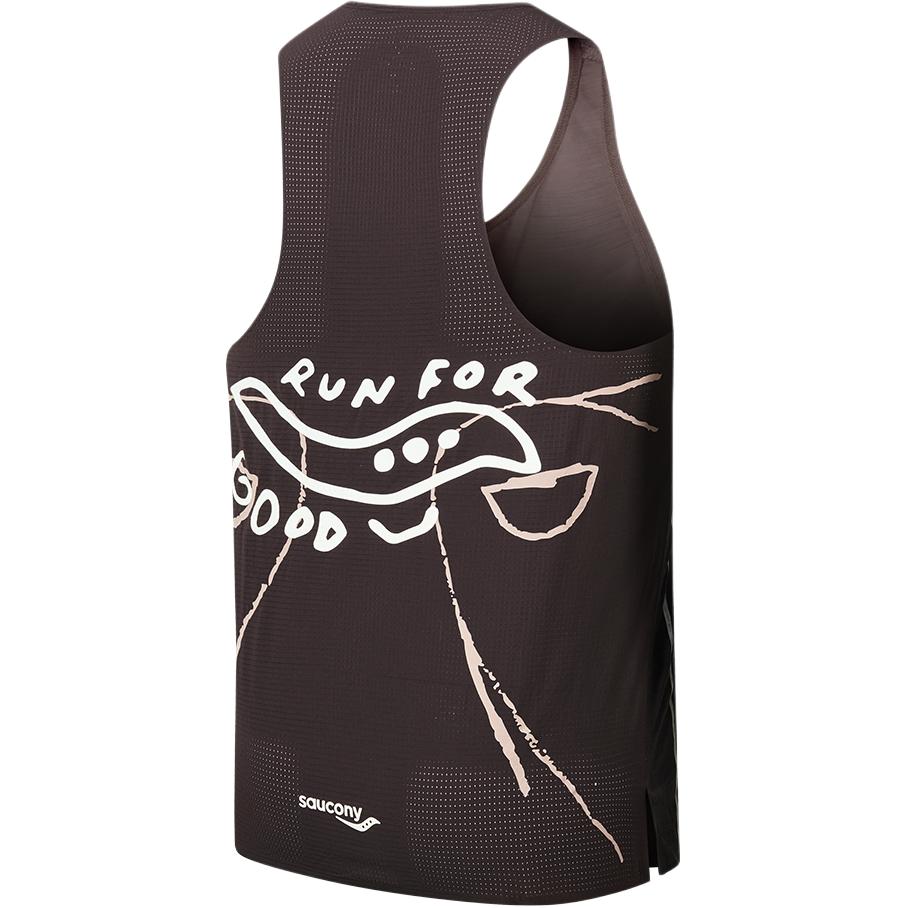 Saucony Tank Tops Unisex Black Crew Neck Moderate Other SA2259TK41C-CO086