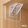 4/10Pcs Acrylic Shelf Support Self Adhesive Cabinet Shelf Stand Wall Hanger Bracket Holder For Kitchen Bedroom
