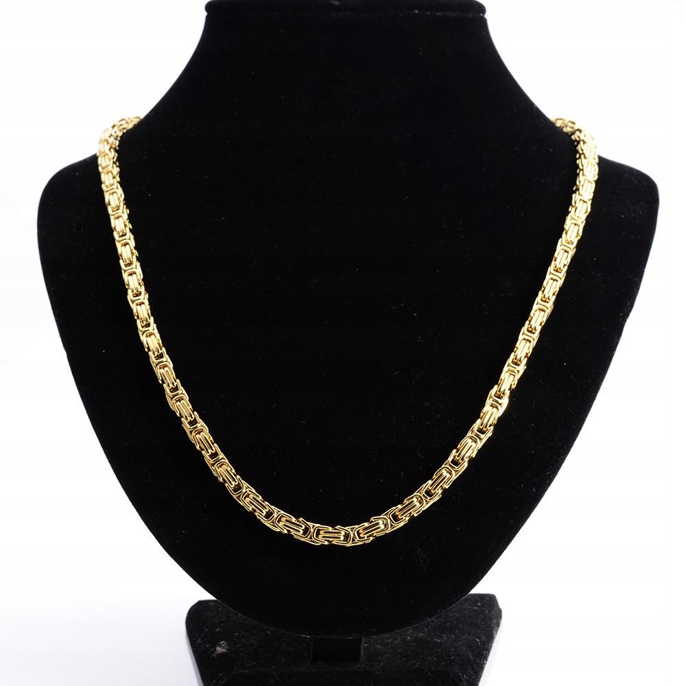 Gold Men' Chain 45cm Royal Byzantine + FREE