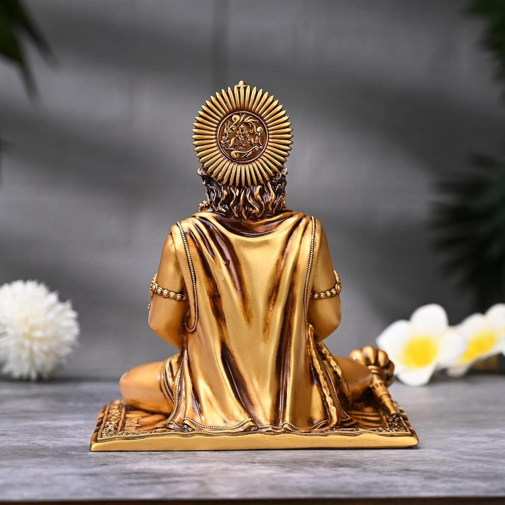 Meditating Hanuman Murti Bajrangbali Murti Sankat Mochan Bhagwan Unique Design for Temple Idol Home Decor Corporate Gifts