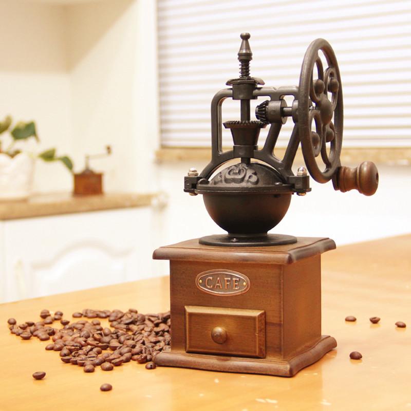 Retro Manual Coffee & Pepper Grinder - Hand-Crank Ceramic Mill