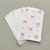 50 Stück Rosa Schleife Herz Papiertüten 12×17Cm Niedliche Fotokarten Schmuckverpackung Für Handgemachte Basteleien Geschenkverpackung Aufbewahrungsbeutel