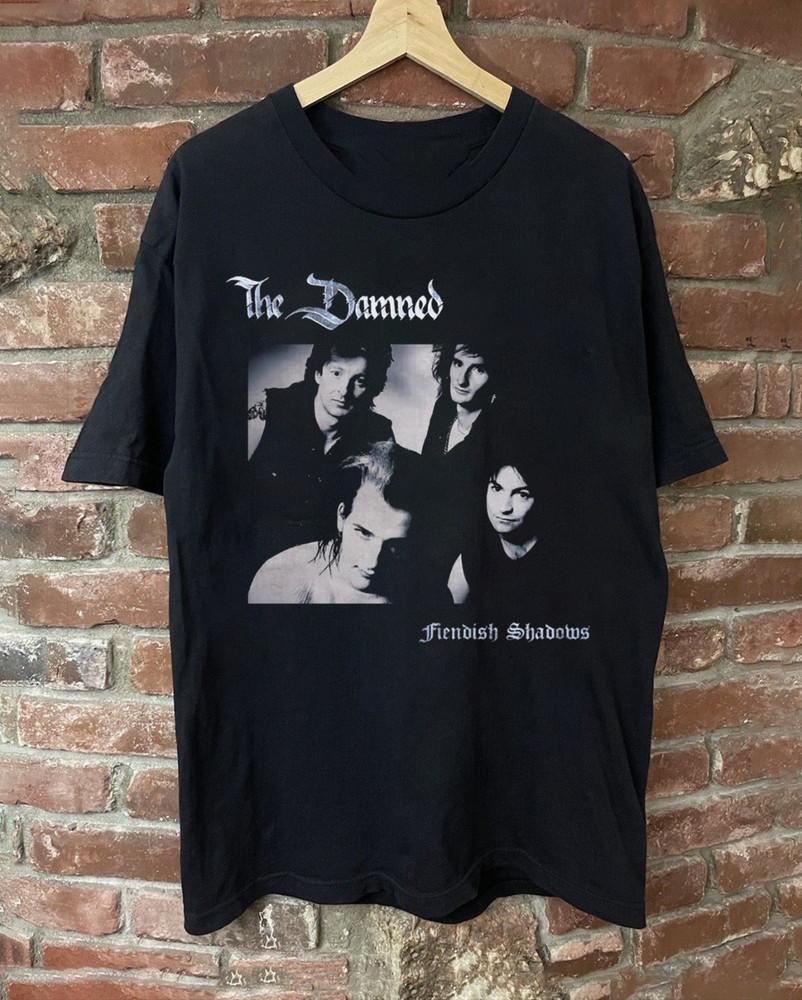 The Damned band Fiendish Shadows Unisex T-Shirt All Size S To 5Xl Unisex T-Shirt S