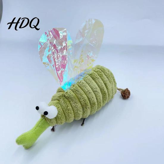 Pet Supplies for Cats Crinkle Mosquito Cat Toy with Catnip Gall Fruit Chew Soft Corduroy Toys Toy Plush Insect Stuffed Indoor Kittens Lightweight