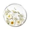 Non Slip Coaster Set Floral Print Acrylic Coaster, Non-Slip Surface Heat Resistant Protection Cup Pad, Pads Transparent Round Mat for Office Desk
