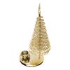 Christmas Tree Candlestick Holder with Star Metal Golden Christmas Tree Candle Stand for Festival Table Decoration