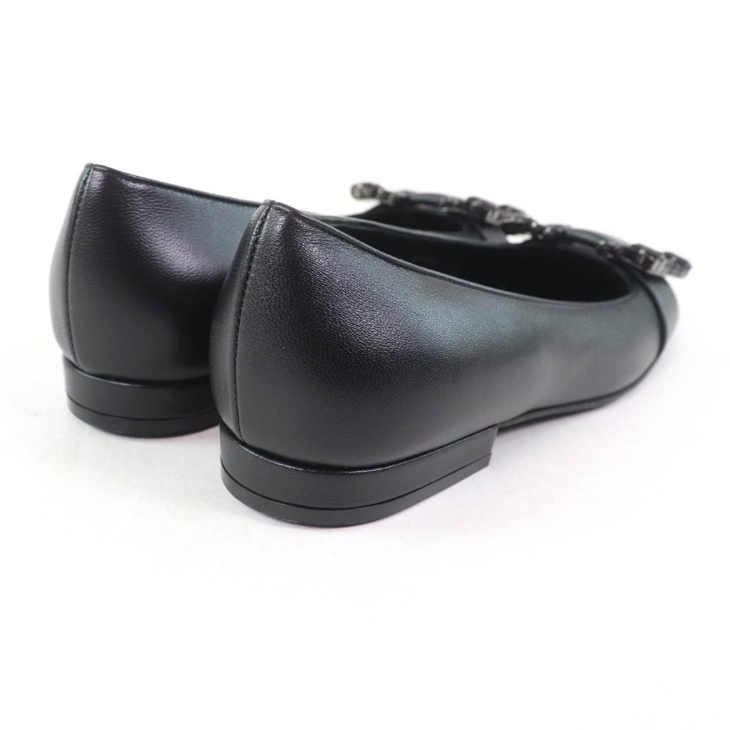 Pristine Sergio Rossi Pumps SR PRINCE Jeweled Square Toe Leather Black Leather  Used