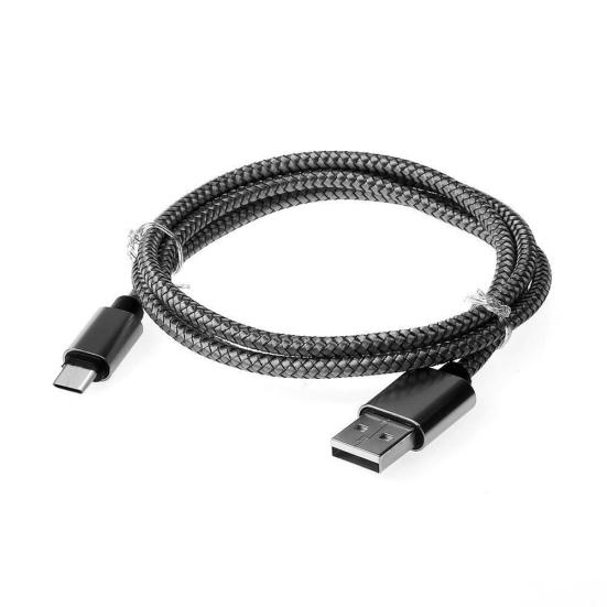 1/2/3m Nylon Braided Charger Type C Fast Data Cable for Samsung Galaxy S8