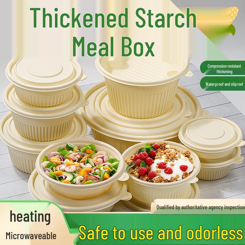 Degradable Round Takeaway Food Container